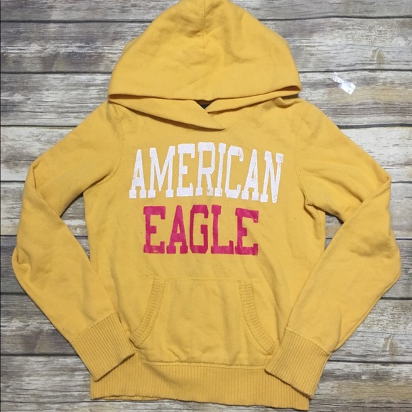 American Eagle Outfitters Tops - ❌SOLD❌American Eagle} Yellow Hoodie